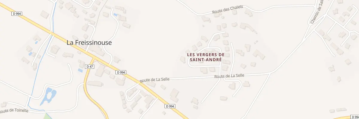 Plan du 5317 Saint Andre à La Freissinouse