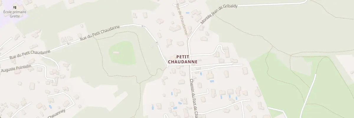 Plan du 18 Che du Fort de Chaudanne à Besançon