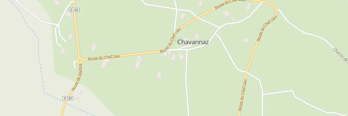 Plan du 3 Che de l’Église à Chavannaz