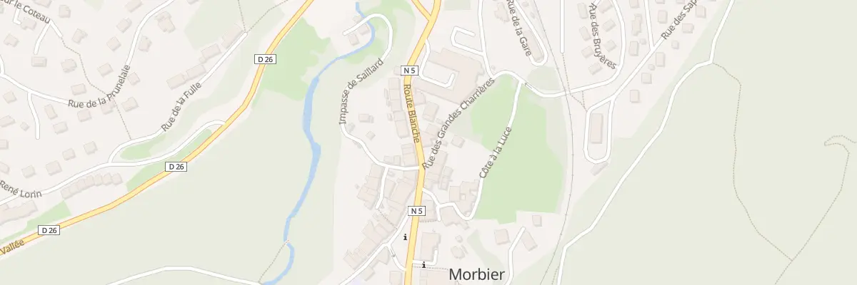Plan du 73 Rte Blanche à Morbier