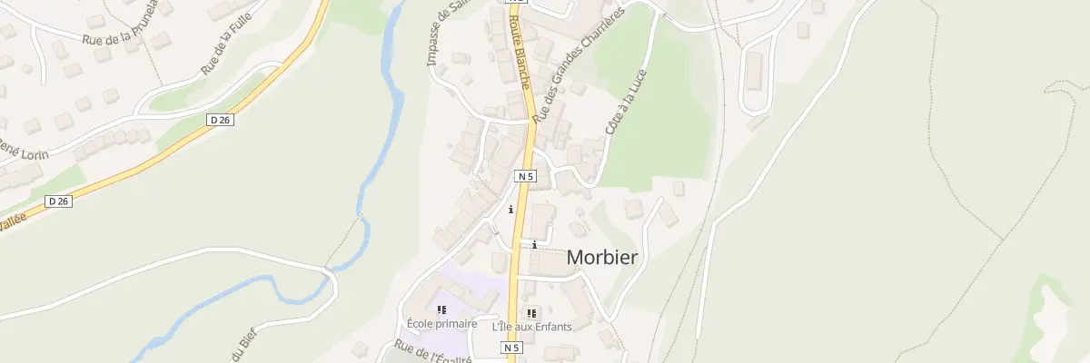 Plan de Au Village à Morbier