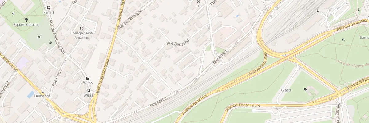 Plan du 18 Rue Midol à Besançon