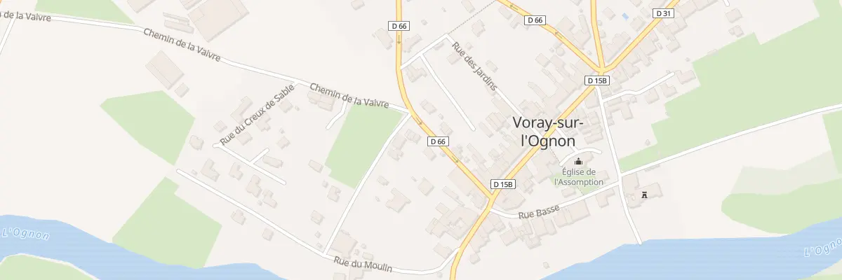 Plan du 7 Rue de Bussières à Voray-sur-l’Ognon