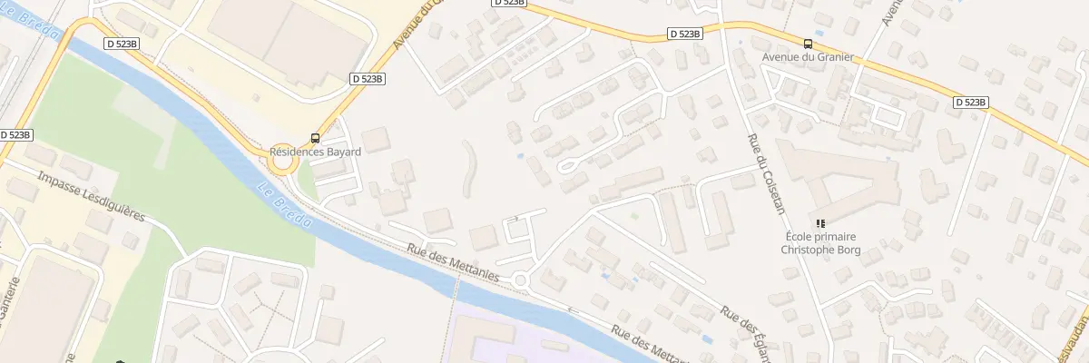 Plan du 7 All des Glycines à Pontcharra