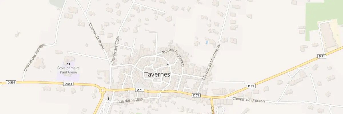 Plan du 27 Rue des Huguenots à Tavernes