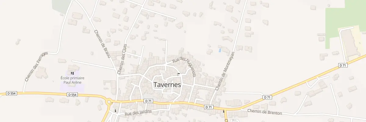 Plan du 25 Rue des Huguenots à Tavernes