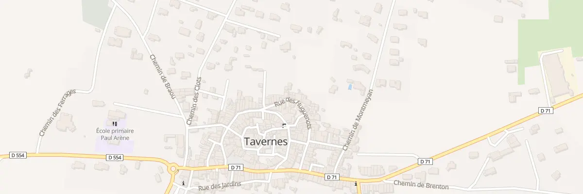 Plan du 38 Rue des Huguenots à Tavernes