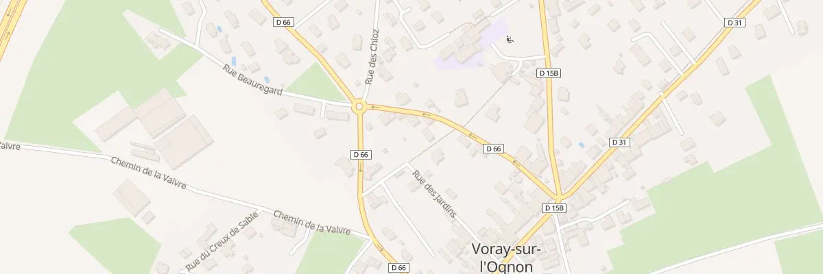 Plan du 13 Rue de la Poste à Voray-sur-l’Ognon