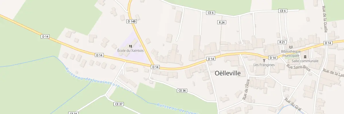Plan du 574 Rue Clément de Boulay à Oëlleville