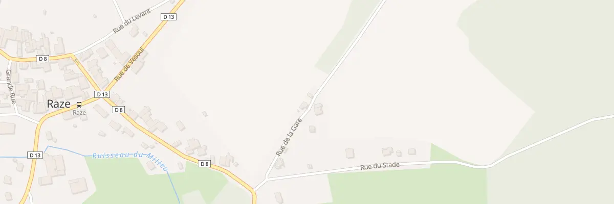 Plan du 124 Rue de la Gare à Raze