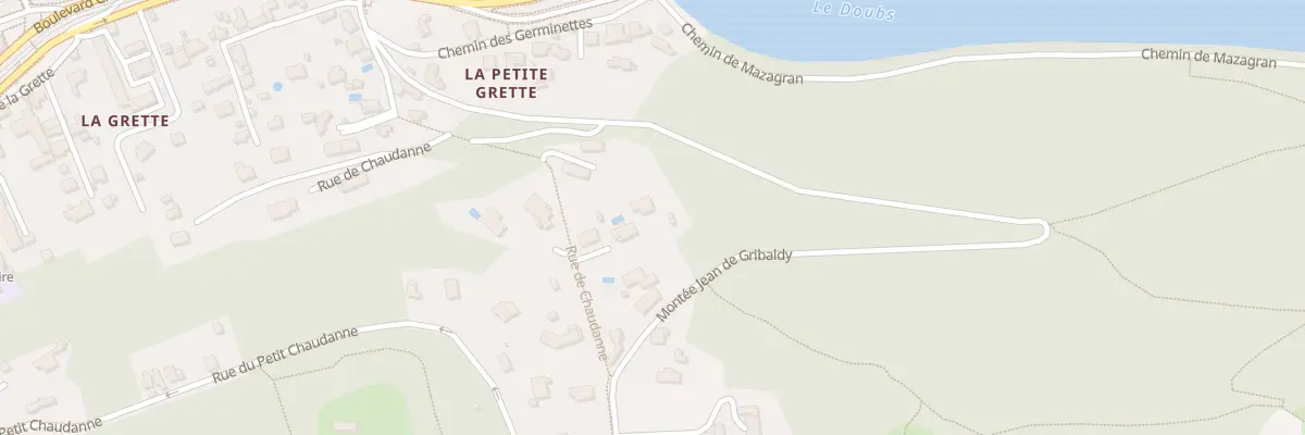 Plan du 25B Rue de Chaudanne à Besançon