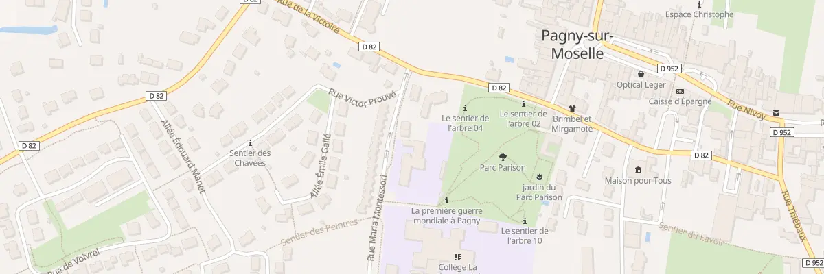 Plan du 1 Rue Montessori à Pagny-sur-Moselle