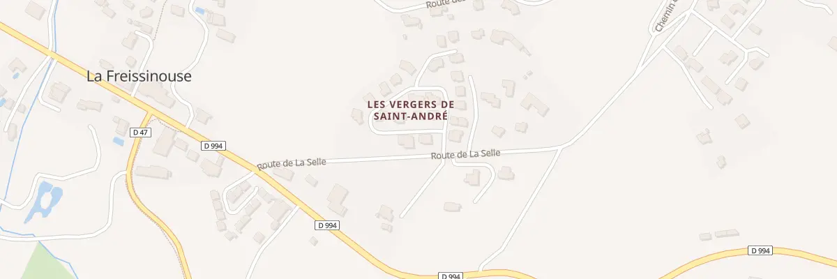Plan du 5316 Saint Andre à La Freissinouse