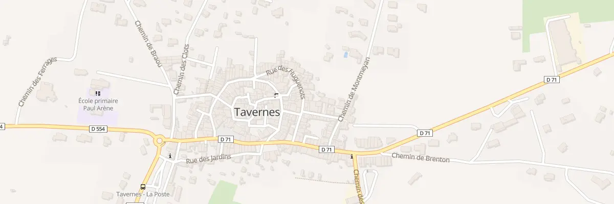 Plan du 6 Rue des Huguenots à Tavernes