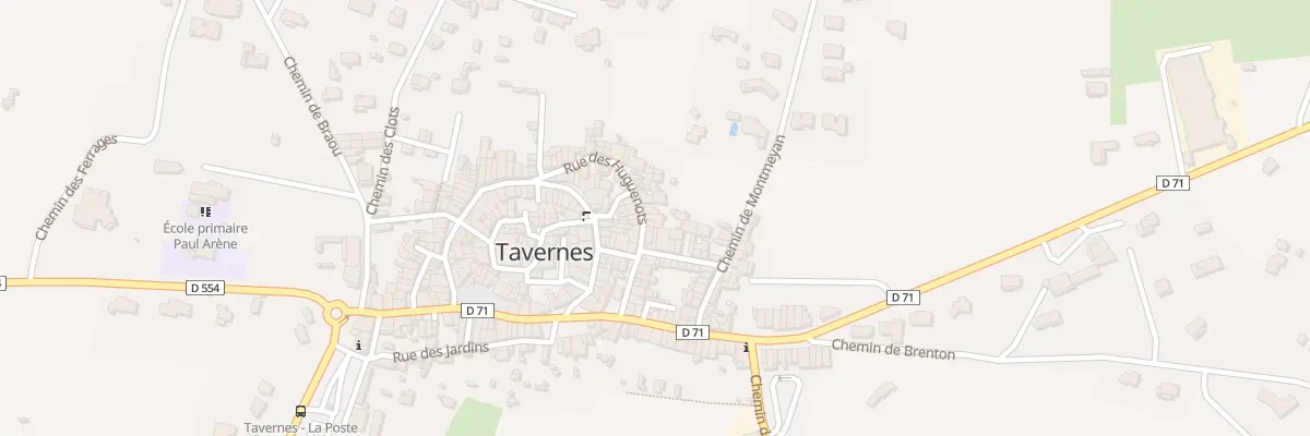Plan du 10 Rue des Huguenots à Tavernes