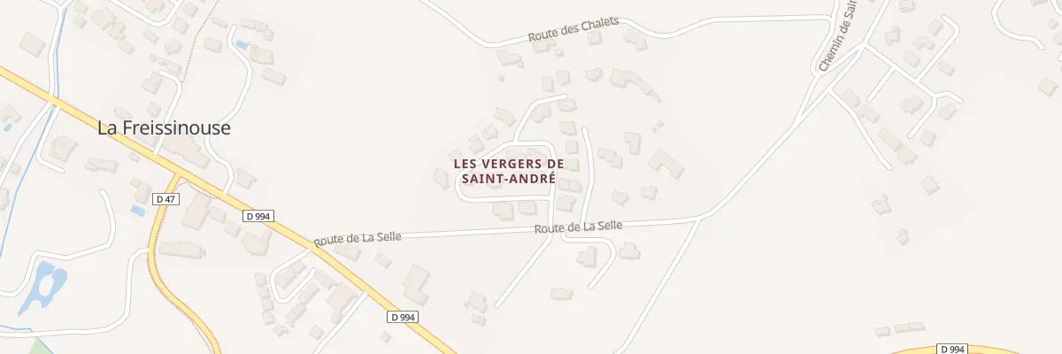 Plan du 5344 Saint Andre à La Freissinouse