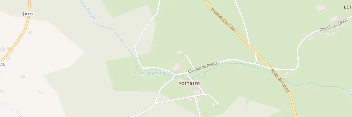 Plan du 224 Che de Poitrier à Chavannaz