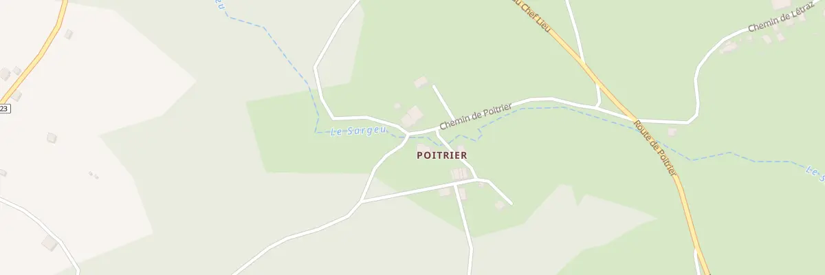 Plan du 279 Che de Poitrier à Chavannaz