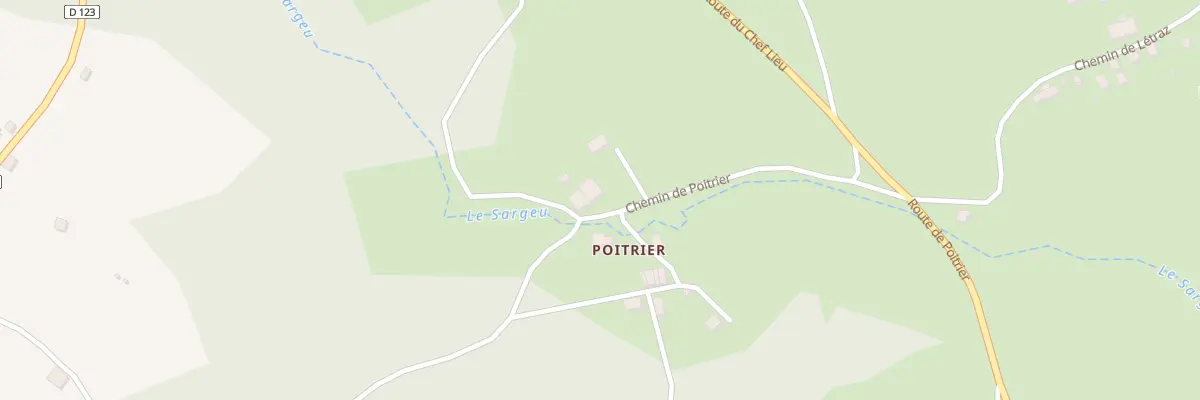 Plan du 254 Che de Poitrier à Chavannaz