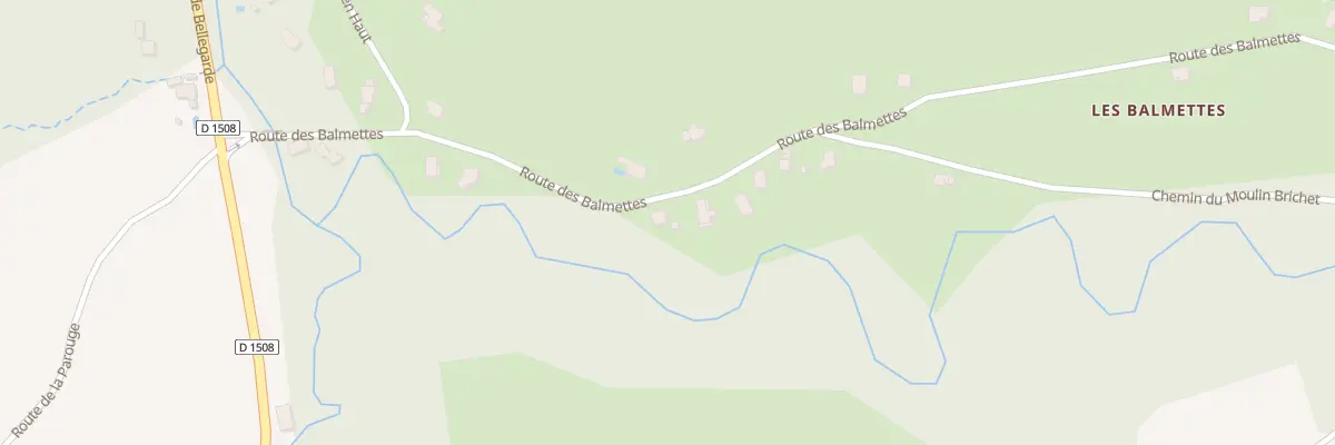 Plan du 330 Rte des Balmettes à Mésigny