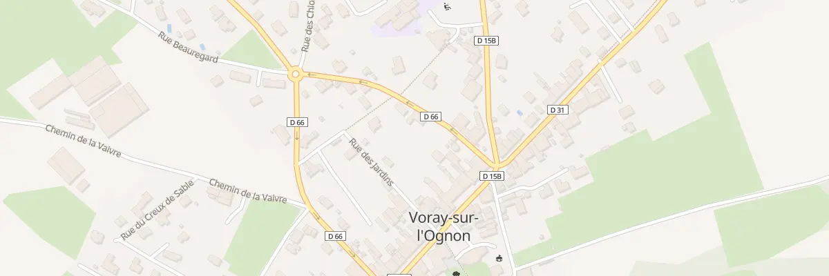 Plan du 5 Rue de la Poste à Voray-sur-l’Ognon