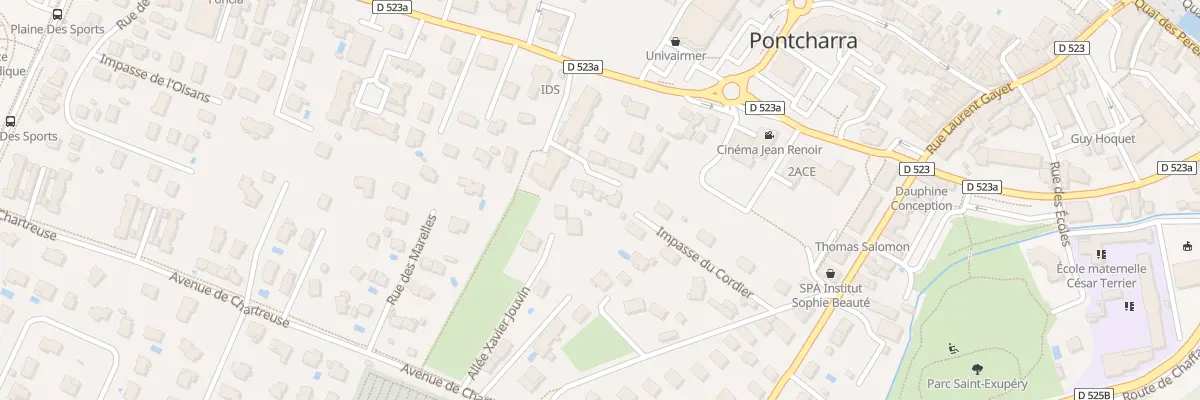 Plan du 75 Rue des Allobroges à Pontcharra