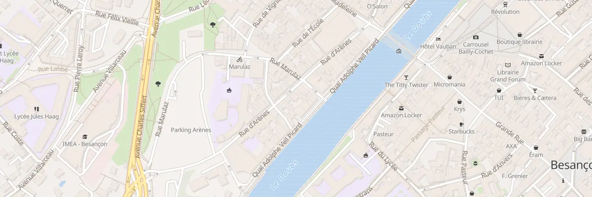 Plan du 39 Rue d’Arènes à Besançon