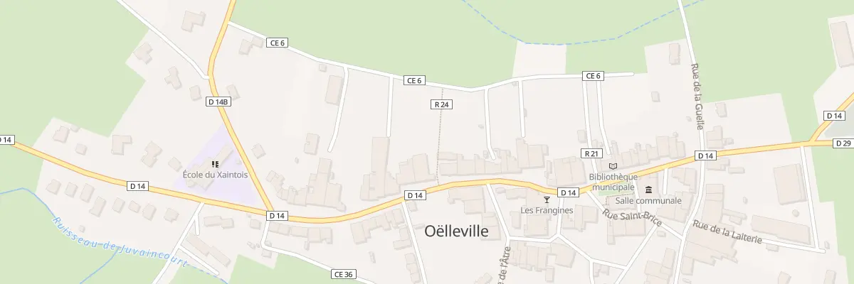 Plan du 444 Rue Clément de Boulay à Oëlleville
