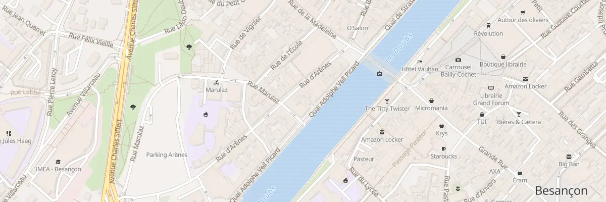 Plan du 29 Rue d’Arènes à Besançon