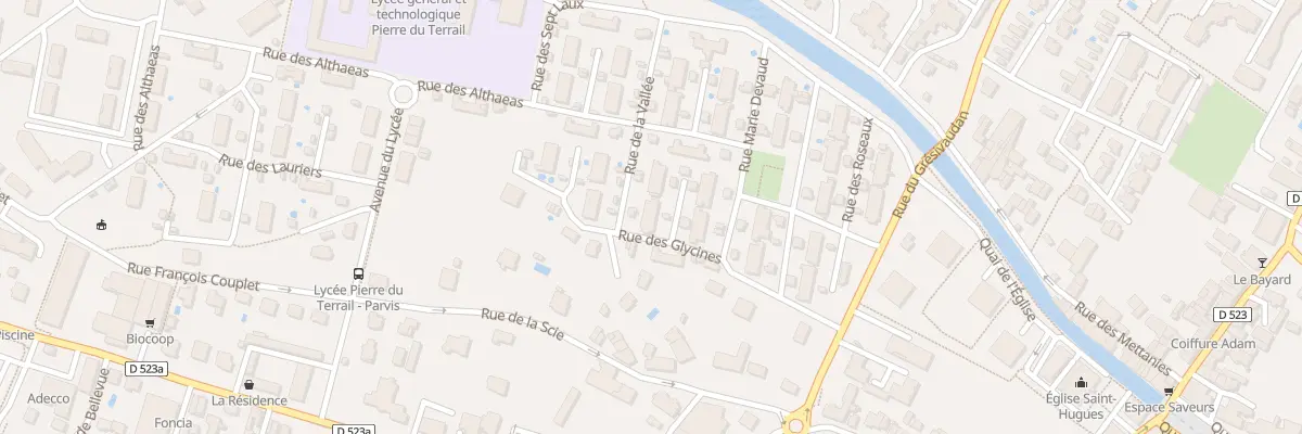 Plan du 183 Rue des Glycines à Pontcharra