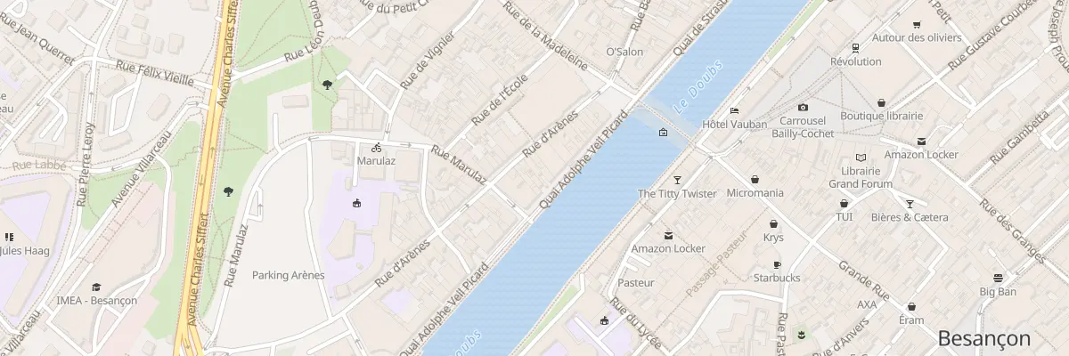 Plan du 27 Rue d’Arènes à Besançon