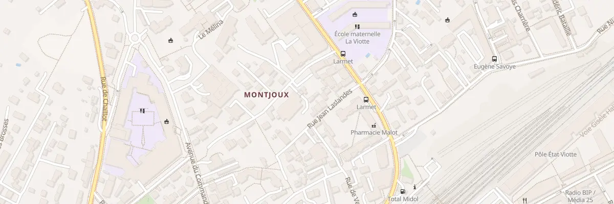 Plan du 7 Rue Larmet à Besançon