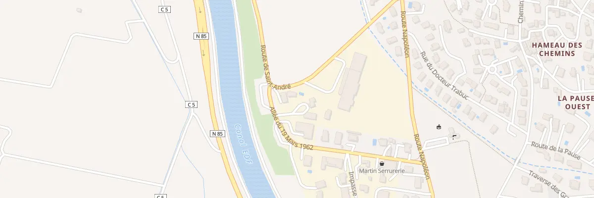 Plan du 7291 Rte de Saint André à L’Escale