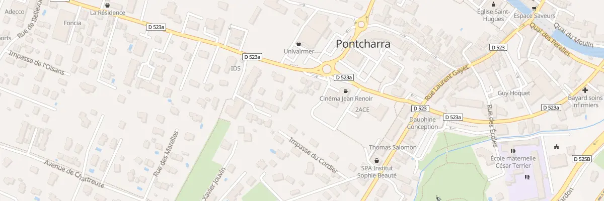 Plan du 144 Av de la Gare à Pontcharra