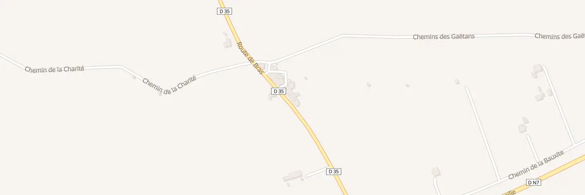 Plan du 298 Che de Bras à Brignoles