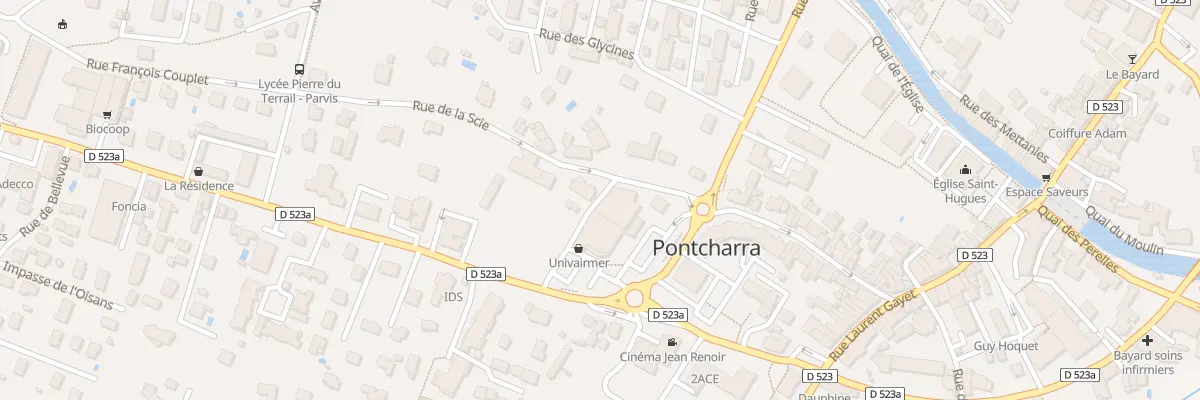 Plan du 205 Av de la Gare à Pontcharra
