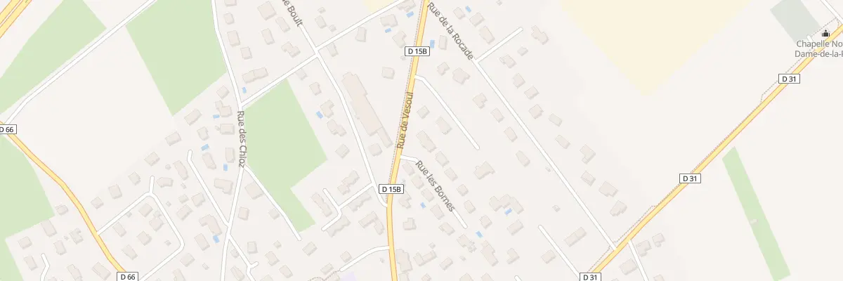 Plan du 1 Rue Les Bornes à Voray-sur-l’Ognon