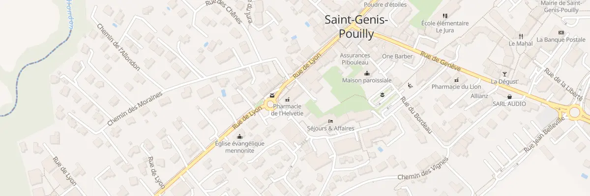 Plan du 13 Rue Blaise Pascal à Saint-Genis-Pouilly
