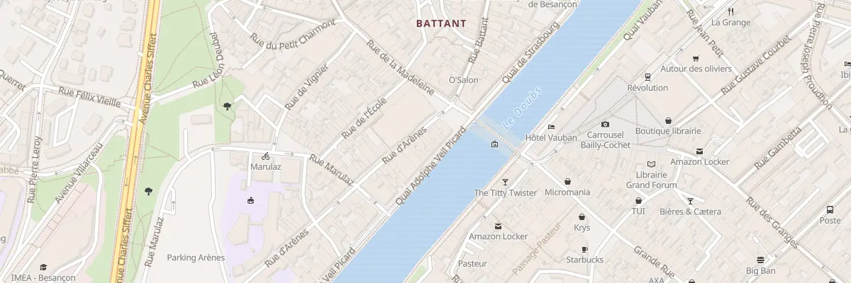 Plan du 11 Rue d’Arènes à Besançon