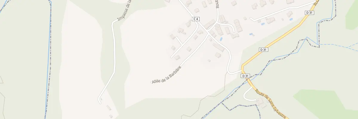 Plan du 86 All de la Barbière à Saint-Sylvestre