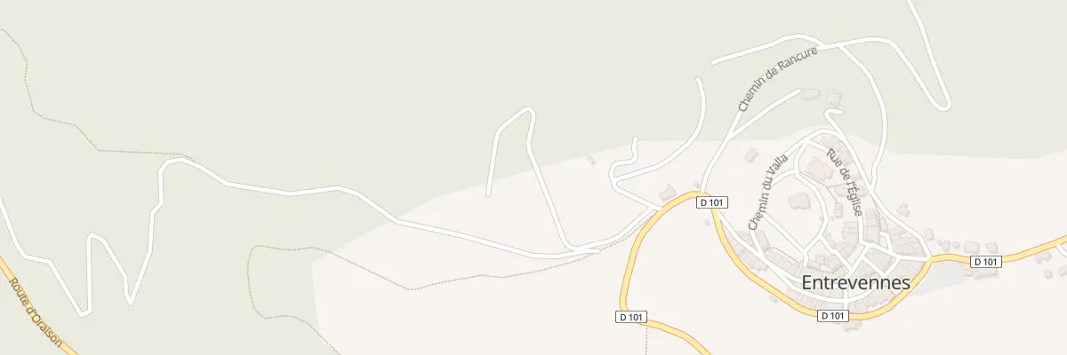 Plan du 7021 Fonfouranes à Entrevennes