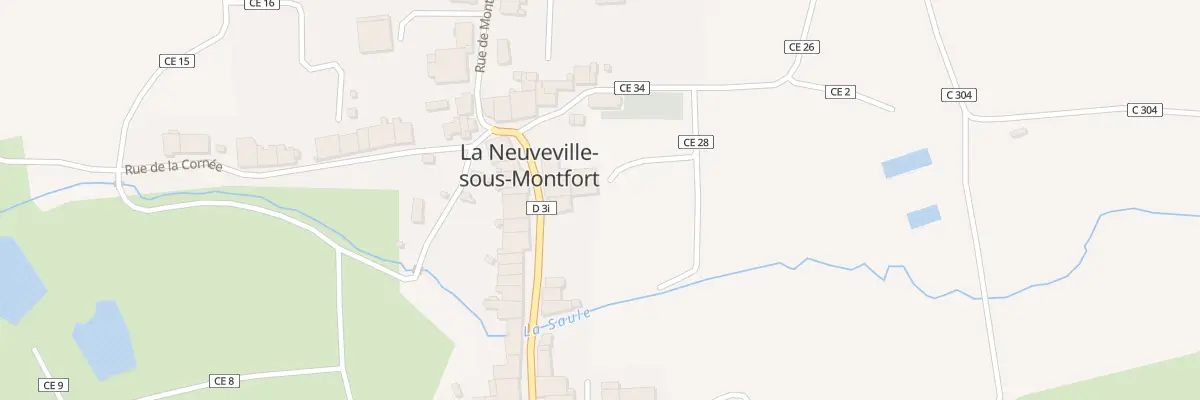 Plan du 25 Rue du Moulin à La Neuveville-sous-Montfort