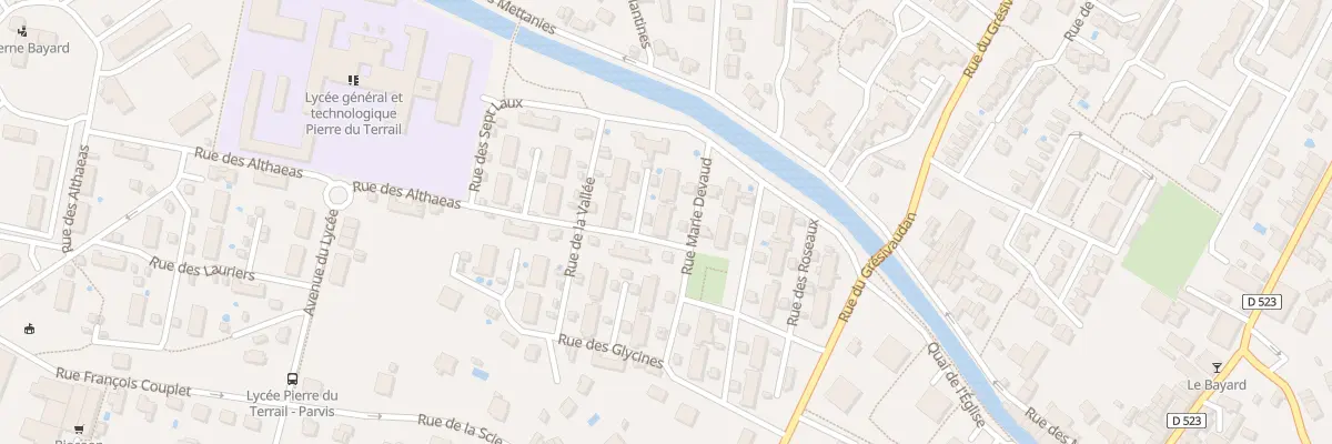 Plan du 25 Rue du Rond-Point à Pontcharra