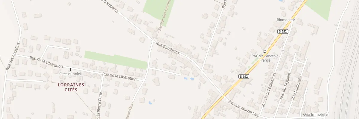 Plan du 9T Rue Gambetta à Pagny-sur-Moselle