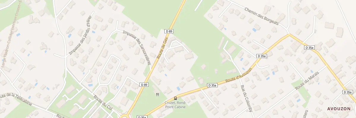 Plan du 296 Rte de Gex à Crozet