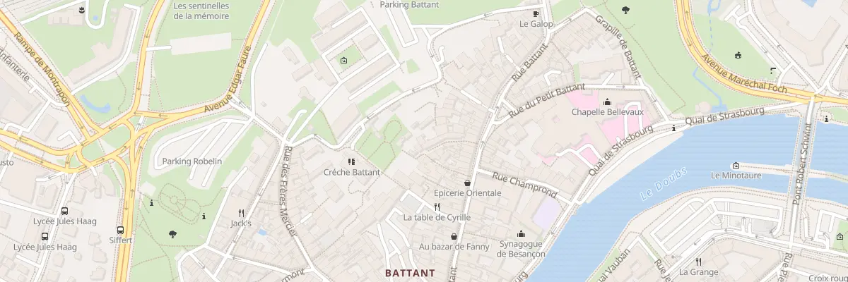 Plan du 67A Rue Battant à Besançon