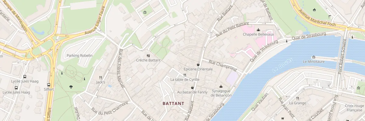 Plan du 53 Rue Battant à Besançon