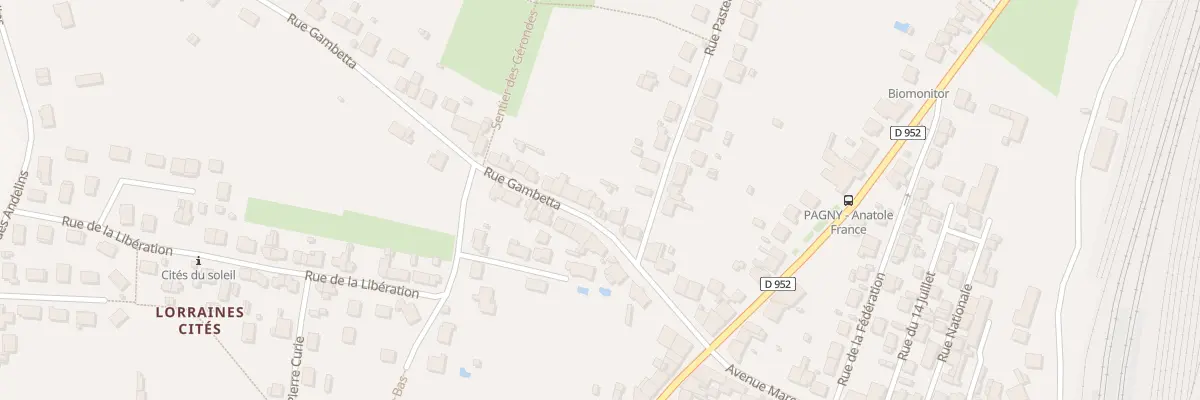 Plan du 10 Rue Gambetta à Pagny-sur-Moselle