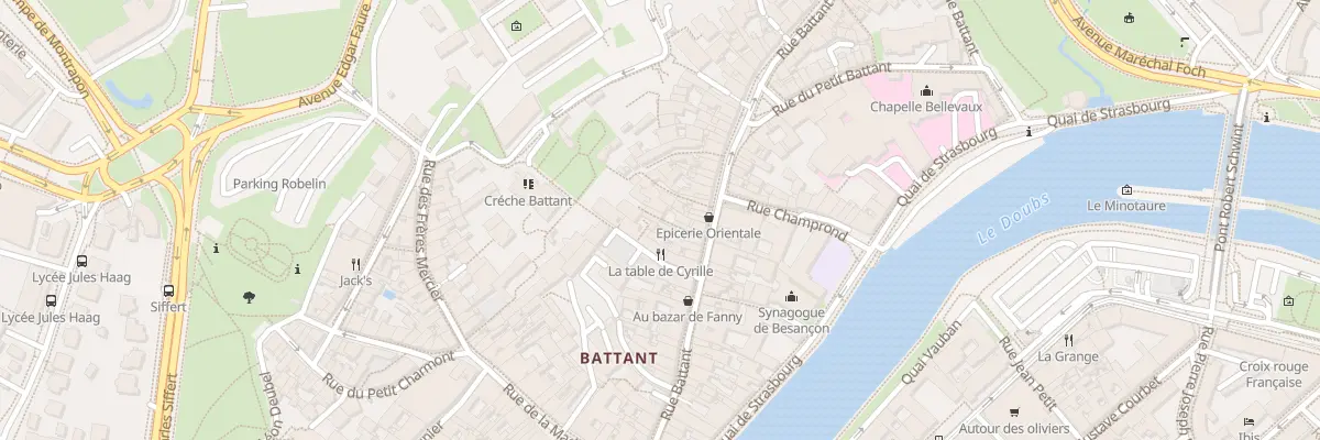 Plan du 45 Rue Battant à Besançon