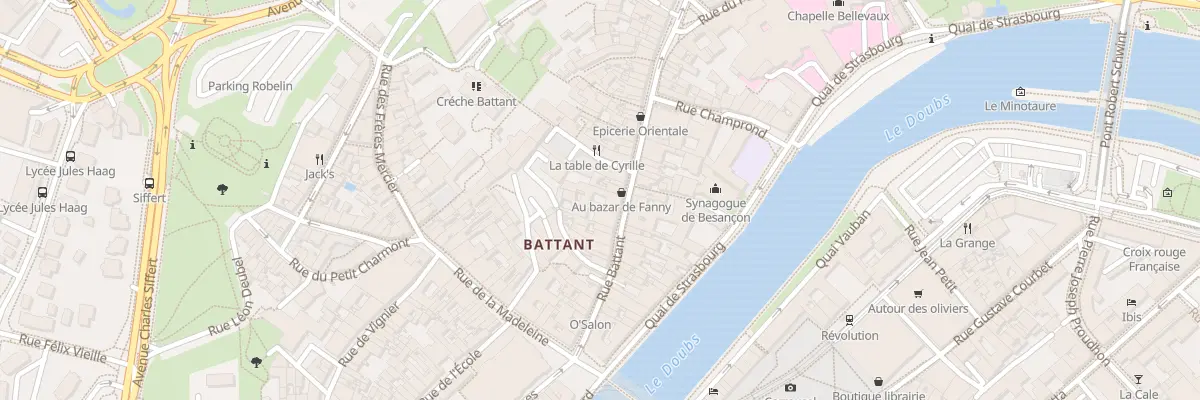Plan du 29 Rue Battant à Besançon